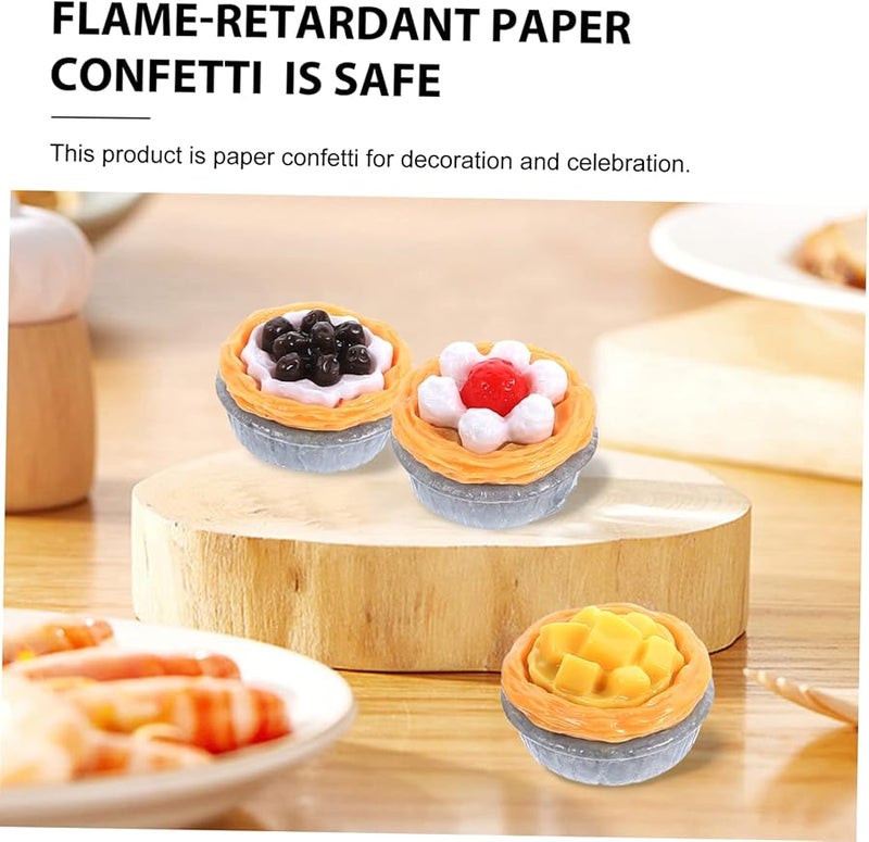 20 Pcs Realistic Resin Egg Tart Display Models For Shop Window Photography Props - Image 4